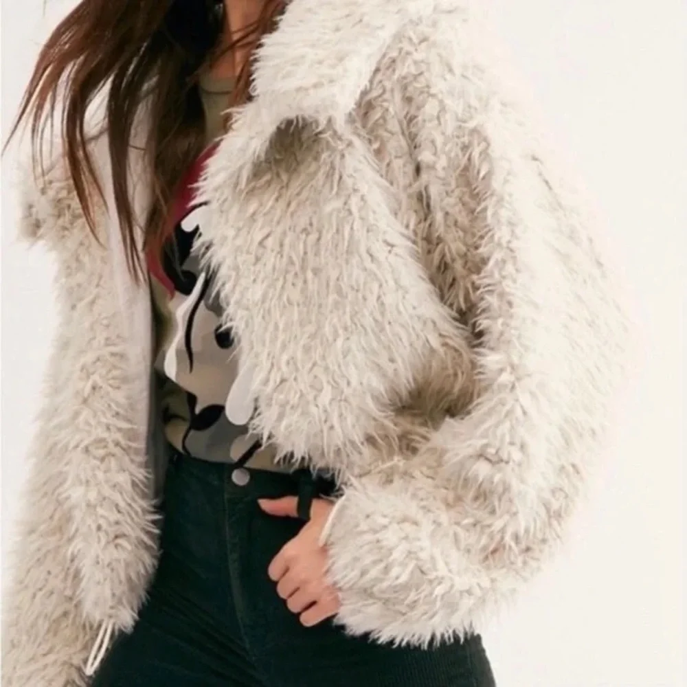 Free People One Zuri Parka Shaggy Coat - Picture 1 of 8